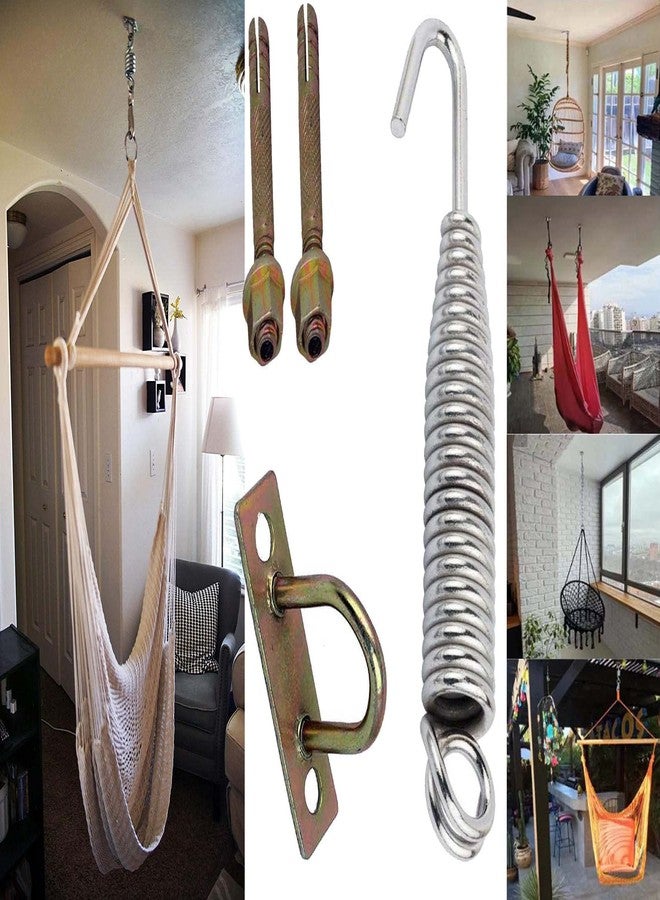 DIY Crafts Design No # 2, With Fastener, Ultimate Hammocks Hanging Kit Hammock Indoor Outdoor Hammocks Chair Spring Swivel Hook Hanging Kit - Heavy Duty St (Design No # 2, With Fastener) - Image 5